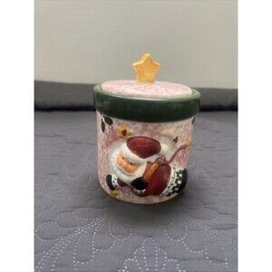 Great American Opportunity Vintage Christmas Holiday Flying Santa Candle NEW Jar
